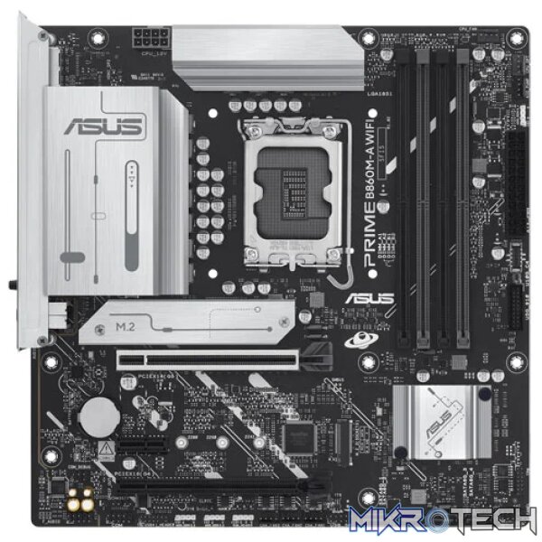 ASUS PRIME B860M-A WIFI Intel B860 LGA 1851 Arrow Lake Micro ATX Motherboard - Image 2
