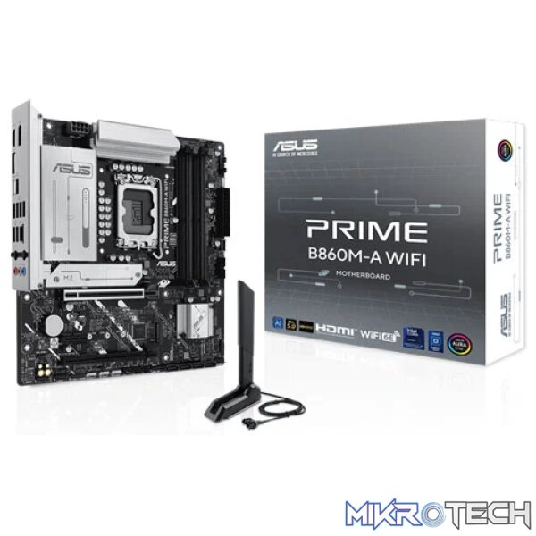 ASUS PRIME B860M-A WIFI Intel B860 LGA 1851 Arrow Lake Micro ATX Motherboard ASUS PRIME B860M-A WIFI Intel B860 LGA 1851 Arrow Lake Micro ATX Motherboard