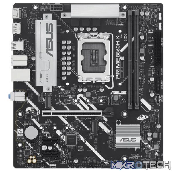 ASUS PRIME B860M-K Intel B860 LGA 1851 Arrow Lake Micro-ATX Motherboard - Image 2