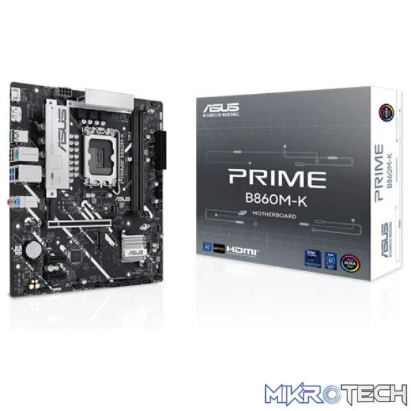 ASUS PRIME B860M-K Intel B860 LGA 1851 Arrow Lake Micro-ATX Motherboard ASUS PRIME B860M-K Intel B860 LGA 1851 Arrow Lake Micro-ATX Motherboard