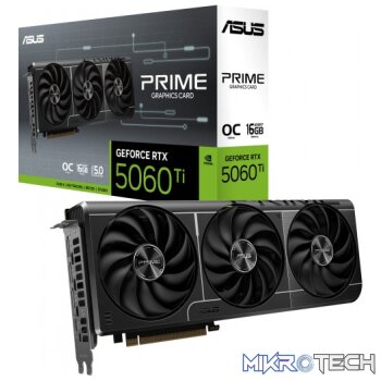 ASUS PRIME OC Edition GeForce RTX 5060 Ti 16GB GDDR7 Graphics Card