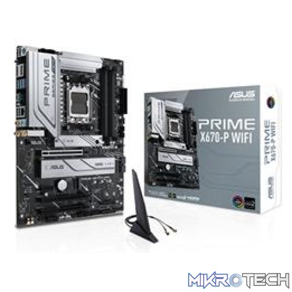 ASUS PRIME X670-P WIFI AMD X670 Ryzen Socket AM5 ATX Desktop Motherboard ASUS PRIME X670-P WIFI AMD X670 Ryzen Socket AM5 ATX Desktop Motherboard