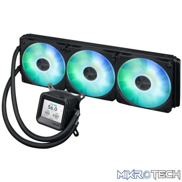 ASUS Prime LC 360 ARGB LCD 360mm Black Liquid CPU Cooler - Image 4