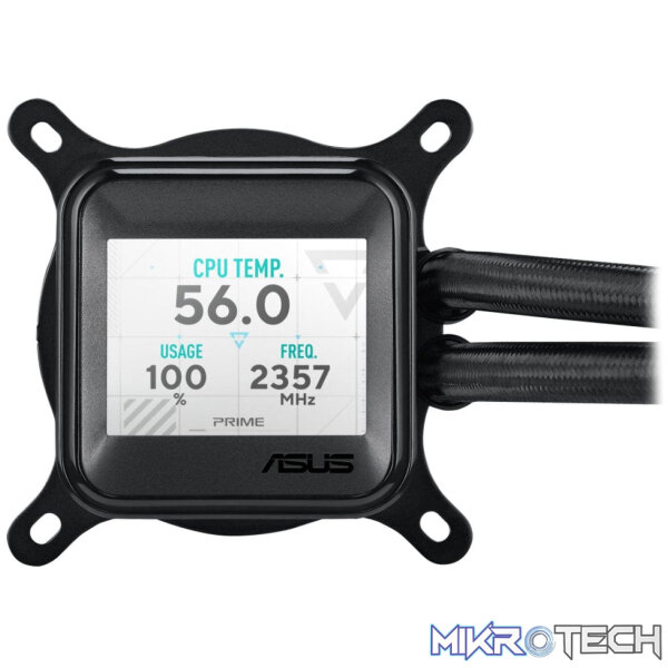 ASUS Prime LC 360 ARGB LCD 360mm Black Liquid CPU Cooler - Image 6