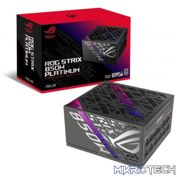 ASUS ROG Strix 850W 80+ Platinum Fully Modular ATX 3.1 Power Supply ASUS ROG Strix 850W 80+ Platinum Fully Modular ATX 3.1 Power Supply