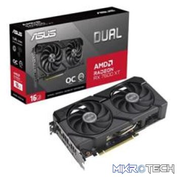 ASUS Radeon RX 7600 XT DUAL OC Edition 16GB GDDR6 128-Bit PCIe 4.0 Graphics Card