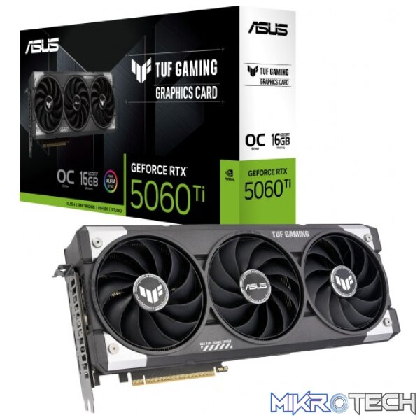 ASUS TUF Gaming OC Edition GeForce RTX 5060 Ti 16GB GDDR7 Graphics Card ASUS TUF Gaming OC Edition GeForce RTX 5060 Ti 16GB GDDR7 Graphics Card
