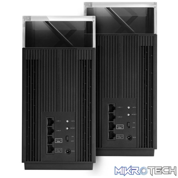ASUS ZenWiFi Pro XT12 AX11000 WiFi 6 Tri-Band AiMesh 2.5 Gigabit Wireless Router – 2 Pack - Image 3