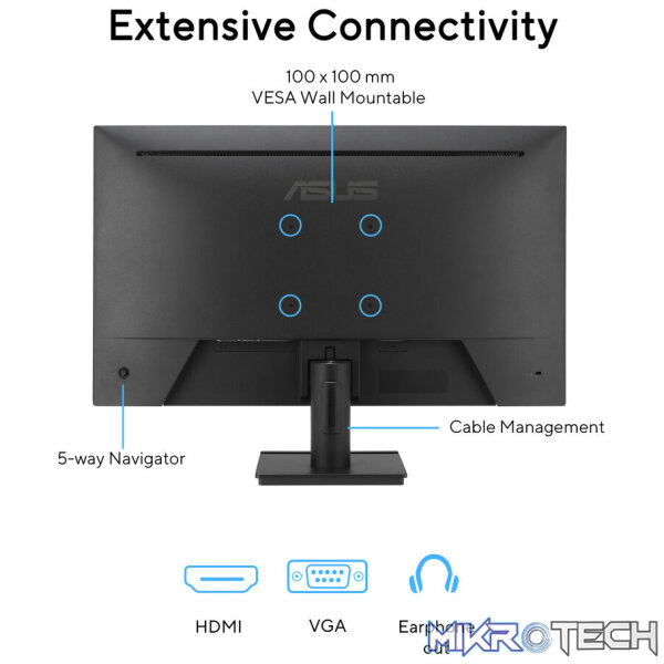 ASUS"Eye Care VA279HG 27" FHD IPS Panel 120Hz Gaming Monitor - Image 6