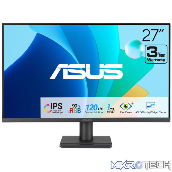 ASUS?Eye Care VA279HG 27? FHD IPS Panel 120Hz Gaming Monitor ASUS?Eye Care VA279HG 27? FHD IPS Panel 120Hz Gaming Monitor