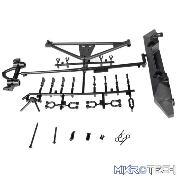 AX80126 RrBumper/TireCarrierSCX10/Poison AX80126 RrBumper/TireCarrierSCX10/Poison