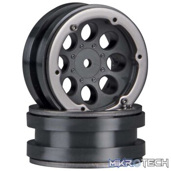 AX8087 8-Hole 1.9 Beadlock Wheel Black (