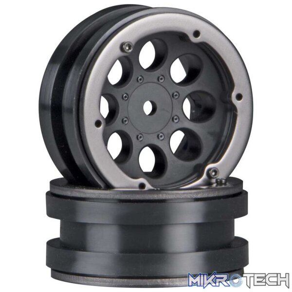 AX8087 8-Hole 1.9 Beadlock Wheel Black ( AX8087 8-Hole 1.9 Beadlock Wheel Black (
