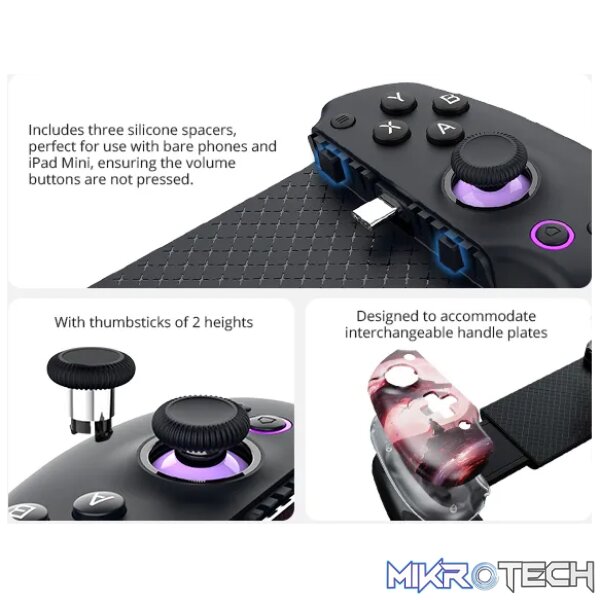 Abxylute S9 Mobile controller - USB-C + Bluetooth: Supports a wide range of phone/tablet devices compatibility; - Image 3
