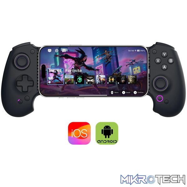 Abxylute S9 Mobile controller - USB-C + Bluetooth: Supports a wide range of phone/tablet devices compatibility; Abxylute S9 Mobile controller - USB-C + Bluetooth: Supports a wide range of phone/tablet devices compatibility;