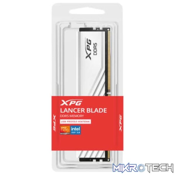 Adata XPG Lancer Blade White 16GB 6000MHz CL48 DDR5 Memory - Image 3