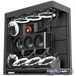 Aerocool HAVN HS 420 Base Edition Black EATX case - Adjustable GPU Bracket - Supports 11 fans (0 incl) - 4x 3.5'' or 8x 2.5'' - Image 2