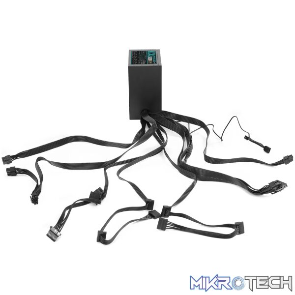 Aerocool KCAS PLUS Gold 650W RGB PSU - ATX 24 PIN; 2x 4+4PIN CPU; 6x SATA; 3x PATA; 2x PCIe 6+2PIN. - Image 8