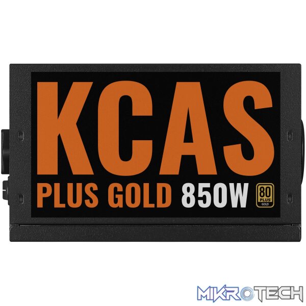 Aerocool KCAS PLUS Gold 850W RGB PSU - ATX 24 PIN; 2x 4+4PIN CPU; 8x SATA; 4x PATA; 3x PCIe 6+2PIN. - Image 5