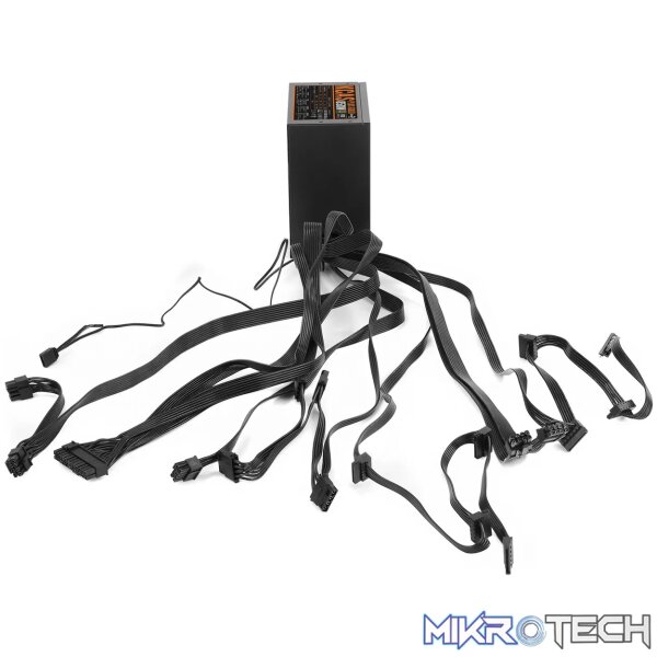 Aerocool KCAS PLUS Gold 850W RGB PSU - ATX 24 PIN; 2x 4+4PIN CPU; 8x SATA; 4x PATA; 3x PCIe 6+2PIN. - Image 9
