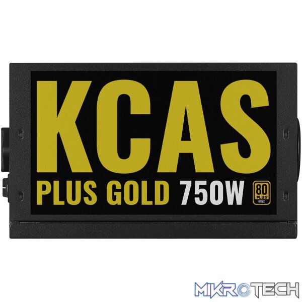 Aerocool KCAS PLUS Gold750W RGB PSU - ATX 24 PIN; 2x 4+4PIN CPU; 8x SATA; 4x PATA; 3x PCIe 6+2PIN. - Image 5