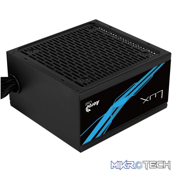 Aerocool LUX Bronze 550W  PSU - ATX 24 PIN; 1x 4+4PIN CPU; 4x SATA; 2x PATA; 1x PCIe 6+2PIN. - Image 2