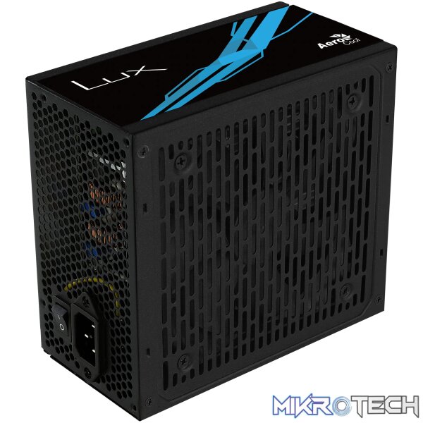 Aerocool LUX Bronze 650W PSU - ATX 24 PIN; 1x 4+4PIN CPU; 5x SATA; 4x PATA; 2x PCIe 6+2PIN. Aerocool LUX Bronze 650W PSU - ATX 24 PIN; 1x 4+4PIN CPU; 5x SATA; 4x PATA; 2x PCIe 6+2PIN.