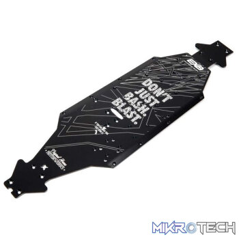 Aluminum Chassis CNC 7075 T6 LWB Black: EXB