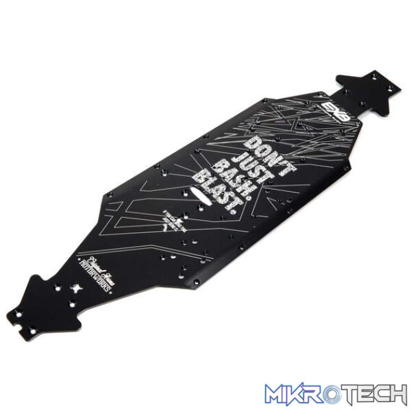 Aluminum Chassis CNC 7075 T6 LWB Black: EXB Aluminum Chassis CNC 7075 T6 LWB Black: EXB