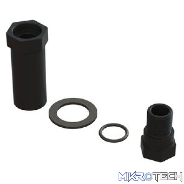 Aluminum Servo Saver Hub Set Black Aluminum Servo Saver Hub Set Black