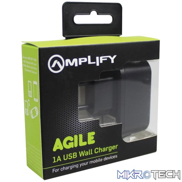 Amplify Agile Series Single USB 1a Wall Charger - Image 3