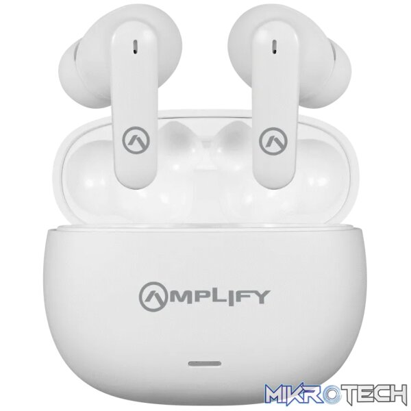 Amplify Aurum TWS Earphones with ANC + ENC - White - Image 2