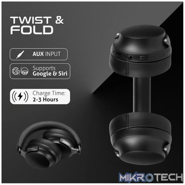 Amplify Chorus 3 Bluetooth Wireless Headphones - Black - Image 4