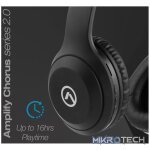 Amplify Chorus Series Bluetooth 2.0 Headphones - Black - Image 3