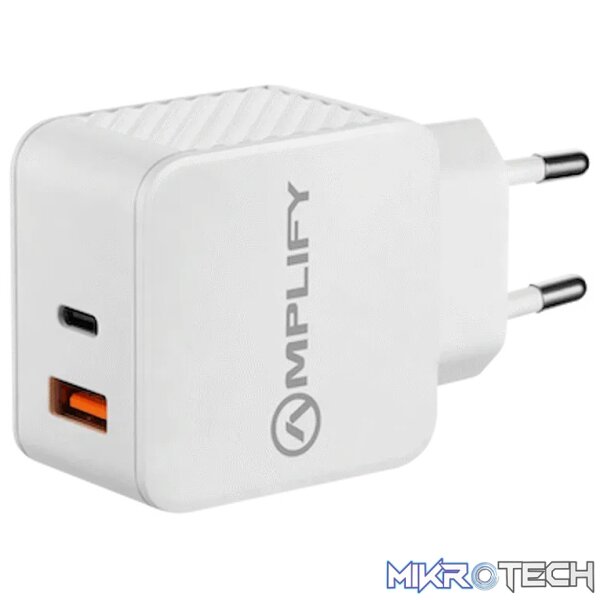 Amplify Dual Wall Charger Type-C + USB (45w) - Image 3