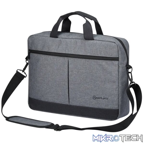 Amplify Ingwe 15.6 inchLaptop Shoulder Bag Black/Charcoal - Image 3