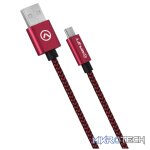 Amplify Linked Series Micro USB Braided Cable - 2m - Black/Red