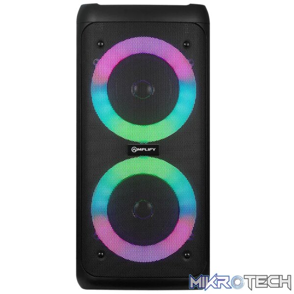 Amplify Megavibe Series Dual 4 inch Party Speaker - Black Amplify Megavibe Series Dual 4 inch Party Speaker - Black