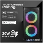 Amplify Mini Megavibe Series Dual 3 inch Party Speaker - Black - Image 8