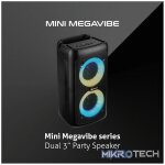Amplify Mini Megavibe Series Dual 3 inch Party Speaker - Black - Image 10