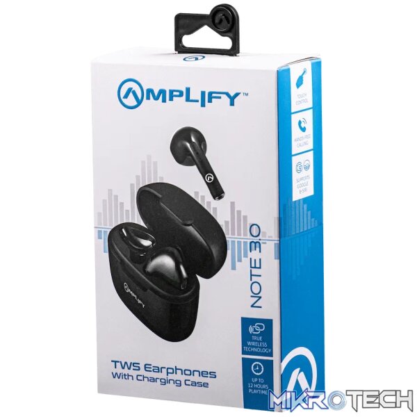 Amplify Note 3.0 Series TWS Earphone - Black - Image 5