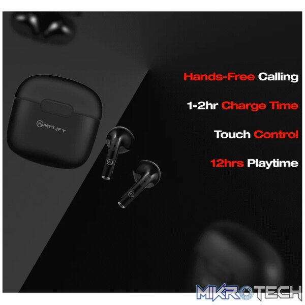 Amplify Note 3.0 Series TWS Earphone - Black - Image 9