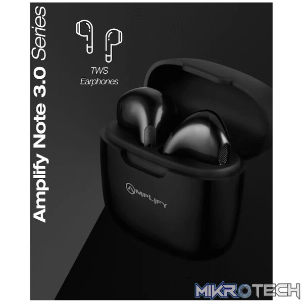 Amplify Note 3.0 Series TWS Earphones - Black - Image 3