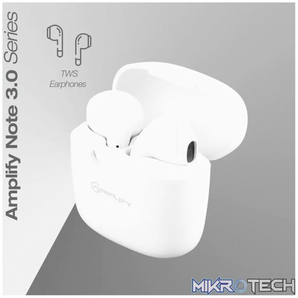 Amplify Note 3.0 Series TWS Earphones - White - Image 3