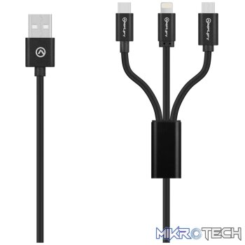 Amplify On the Fly 3-in-1 Charging Cable 1m