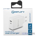 Amplify P.D. 20w Plus USB 12w Dual Wall Charger - White - Image 7
