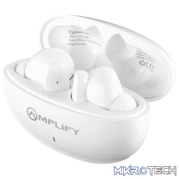 Amplify SoundSync Series True Wireless Earphones - White