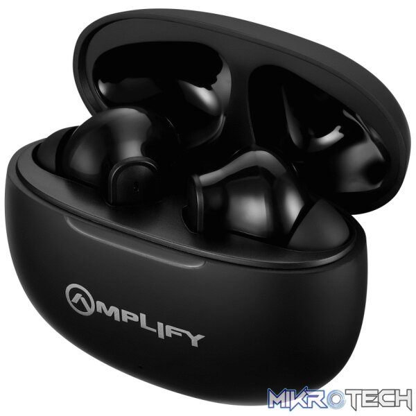 Amplify True Connection True GO Series Wireless Earphones PDQ Stemmed - Black Amplify True Connection True GO Series Wireless Earphones PDQ Stemmed - Black