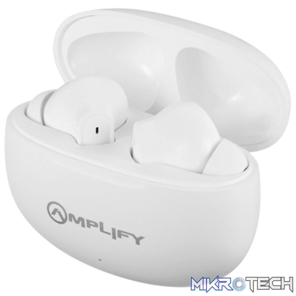 Amplify True Connection True GO Series Wireless Earphones PDQ Stemmed - White Amplify True Connection True GO Series Wireless Earphones PDQ Stemmed - White