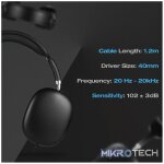 Amplify Zenith Series Aux Headphones - Black - Image 5